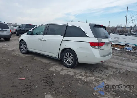 2014 Honda Odyssey Ex-L from USA, damaged, VIN 5FNRL5H63EB091472